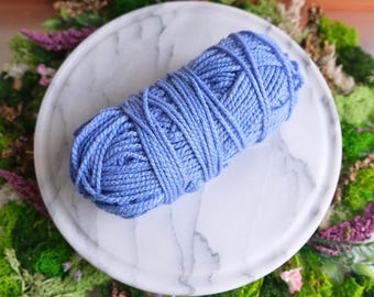 Blue Unknown Brand Bulky Yarn Natural Fiber Wool