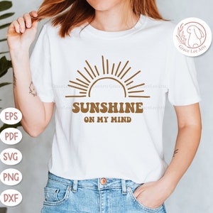 Sunshine On My Mind SVG, Summer SVG, Teacher svg, Cruise svg sayings, Summer Vacation svg, Summer Shirt Design