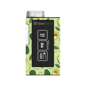 B-WARE ** Ypsopump Pumpen Sticker "Avo Love" | Summer Collection | Decorate your devices | Diabetes Typ 1 |  Diabetes Sticker