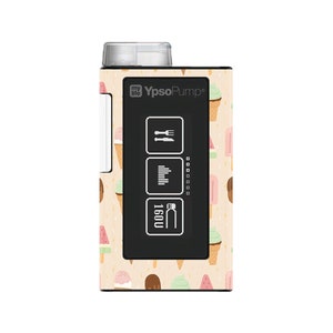 B-WARE ** Ypsopump Pumpen Sticker "Ice Ice Baby" | Summer Collection | Decorate your devices | Diabetes Typ 1 | Diabetes Sticker