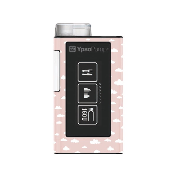 Ypsopump Pumpen Sticker "Pinky Clouds" | Decorate your devices | Diabetes Typ 1 | Insulinpumpen Sticker | Diabetes Sticker