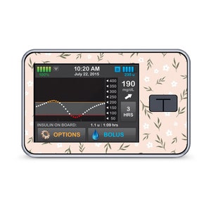 T:Slim X2 Sticker Geur van de lente | Versier je apparaten | Meisjes met gadgets | Diabetes type 1 | Sticker voor insulinepomp | Diabetesstickers