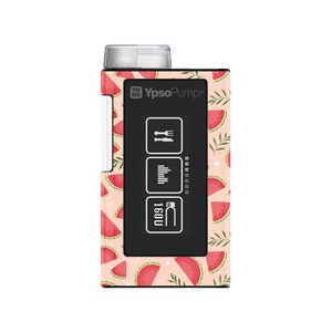 B-WARE ** Ypsopump Pumpen Sticker "Watermelon Sugar" | Summer Collection | Decorate your devices | Diabetes Typ 1 |  Diabetes Sticker
