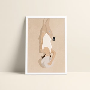 Postkarte Din A6 "summer vibes" | Diabetes Art | Diabetes Illustration | Girls with Gadgets | Diabetes Typ 1 | Medtronic G640