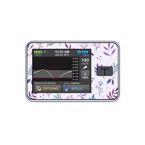 T:Slim X2 Sticker "Lilac Dreams" | Decorate your devices | Girls with Gadgets | Diabetes Typ 1 | Insulinpumpen Sticker | Diabetes Sticker