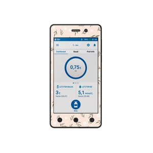Omnipod Dash PDM Sticker &quot;Scent of Spring&quot; | Decorate your devices | Type 1 Diabetes | Insulin Pumps Stickers | Diabetes Sticker