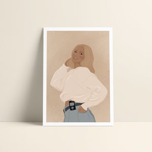 Postkarte Din A6 "diabadass_nina" *2. WAHL* | Diabetes Art | Diabetes Illustration | Girls with Gadgets | Diabetes Typ 1