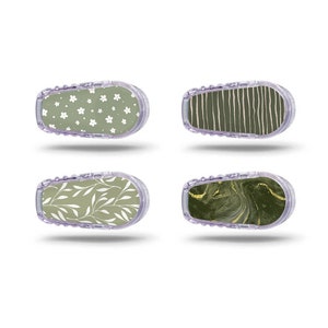 Set mit 4 Stickern "Green Bundle" | Dexcom G6 Transmitter Sticker | Decorate your devices | Diabetes Typ 1 | Diabetes Sticker