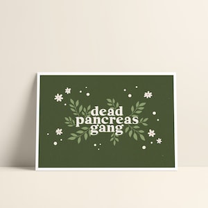 Postkarte Din A6 "dead pancreas gang" | Diabetes Art | Diabetes Illustration | Girls with Gadgets | Diabetes Typ 1