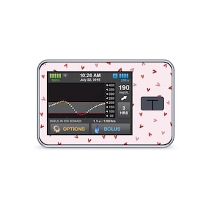 Adesivo T:Slim X2 "Amore mio" | Decora i tuoi dispositivi | Ragazze con gadget | Diabete di tipo 1 | adesivi per pompe di insulina | Adesivo per il diabete