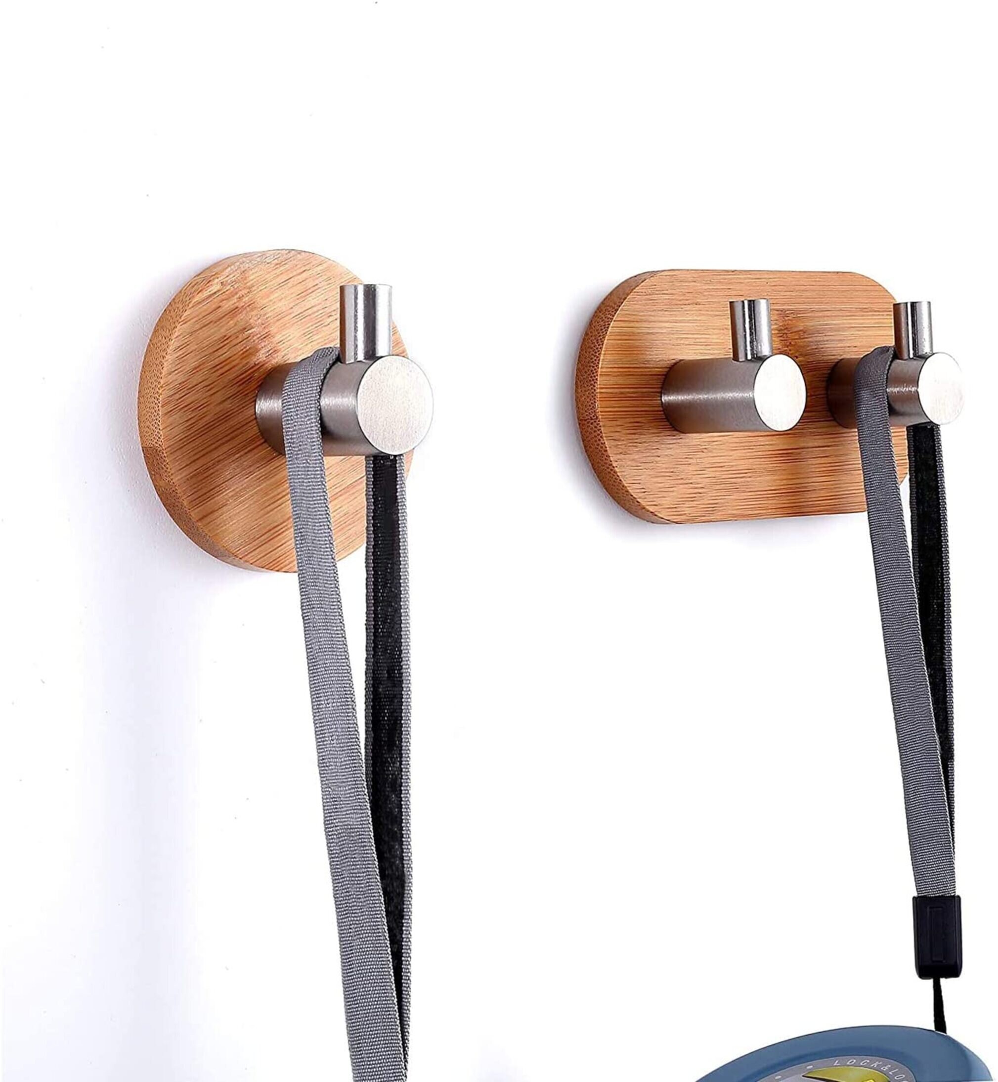 Adhesive Hooks Bamboo Stainless Steel Ultra Strong Self Etsy