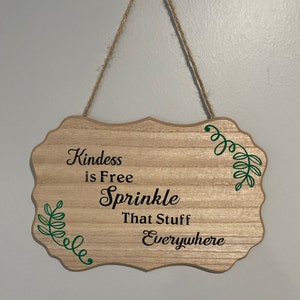 Wall hanging sign