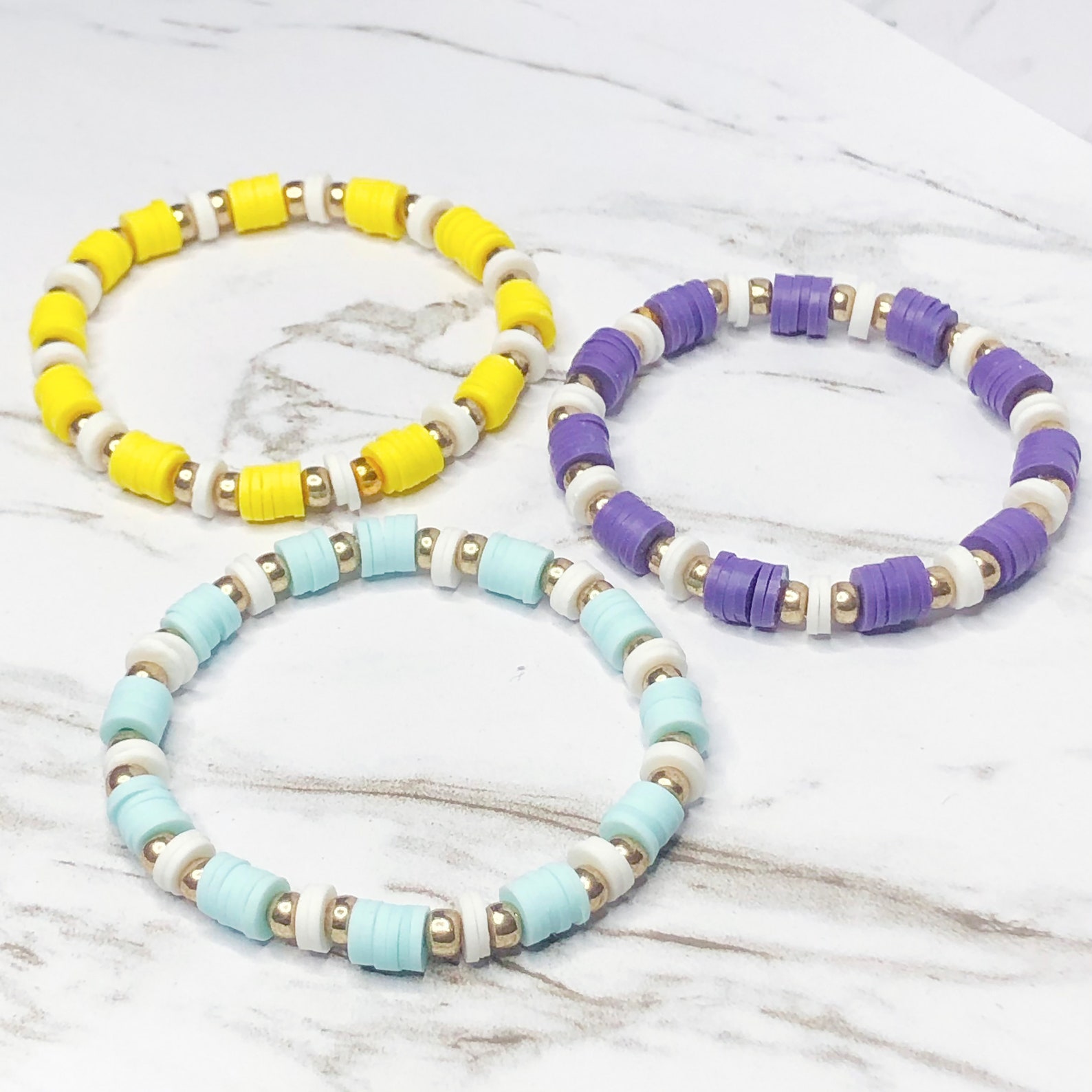 Heishi Bead Bracelet Custom bracelet summer bracelet Etsy