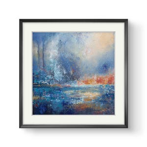 Impression d'art abstrait unique, art texturé, peinture de plage, impression d'art irlandais, art coloré, décoration d'intérieur, art mural, peinture de paysage