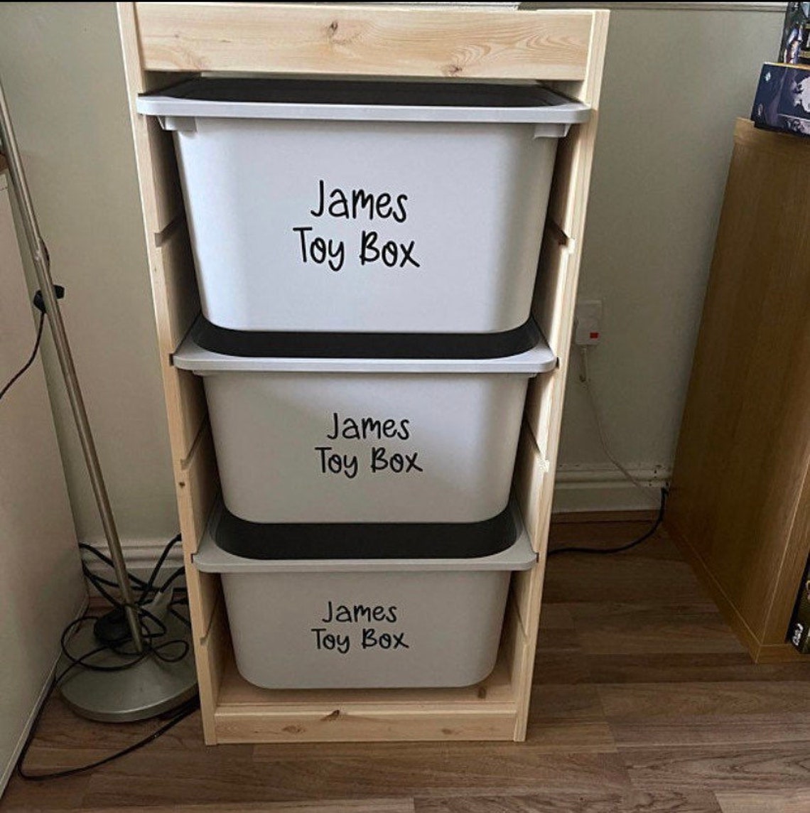 IKEA Trofast Storage System Labels Toy Box storage Vinyls Etsy