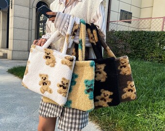 fluffy tote bag y2k