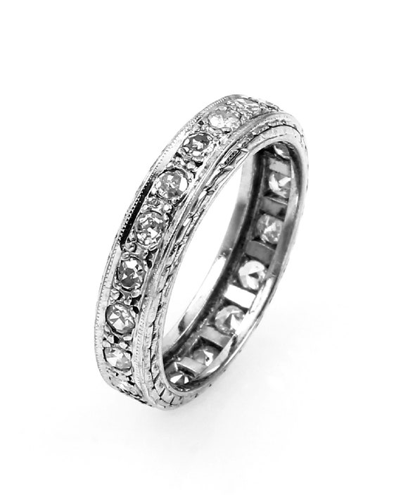 Memory Diamond Ring • Authentic and White Gold Je… - image 1