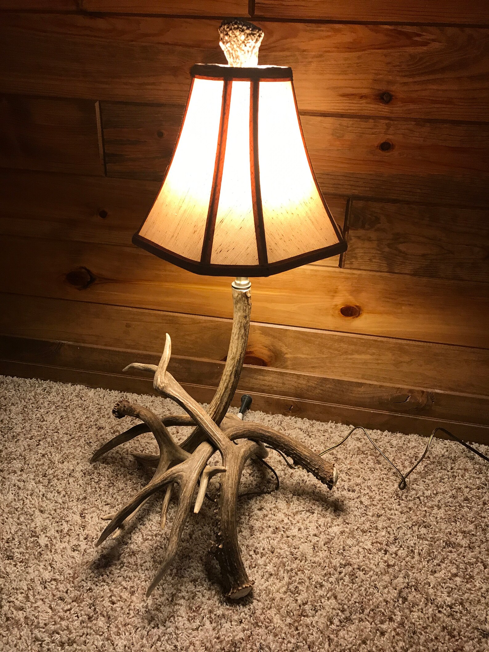 Antler lamp Etsy