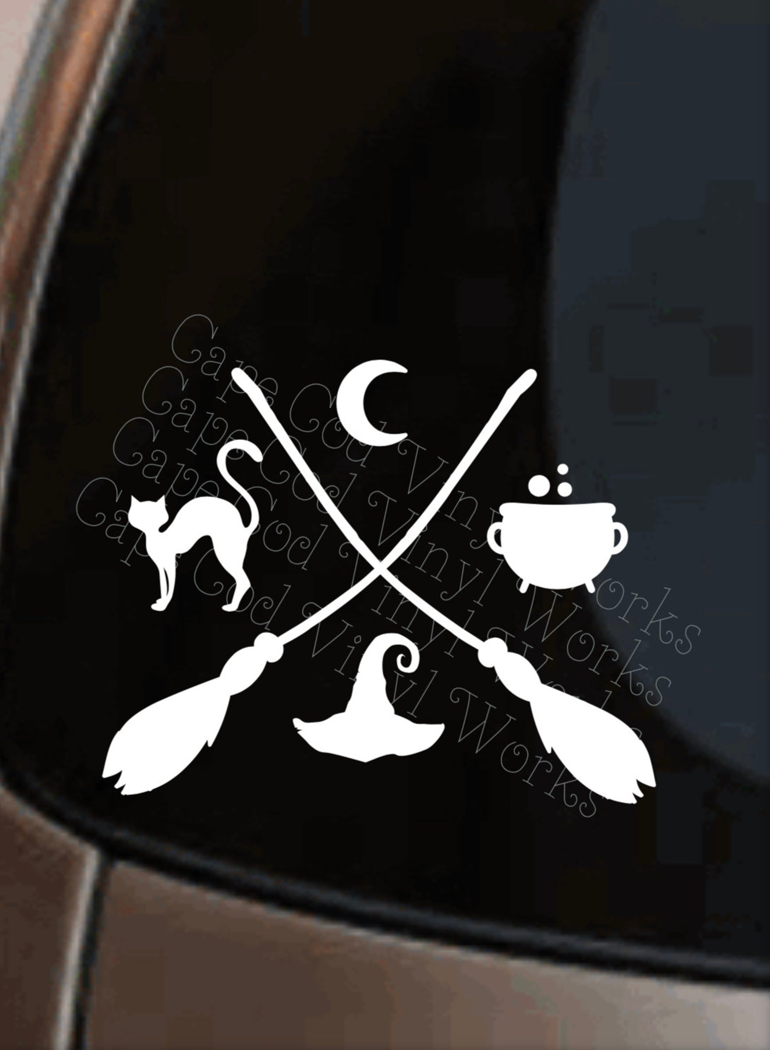 Witch Compass Decal Wicca Wiccan Pagan Sticker Car Laptop Etsy