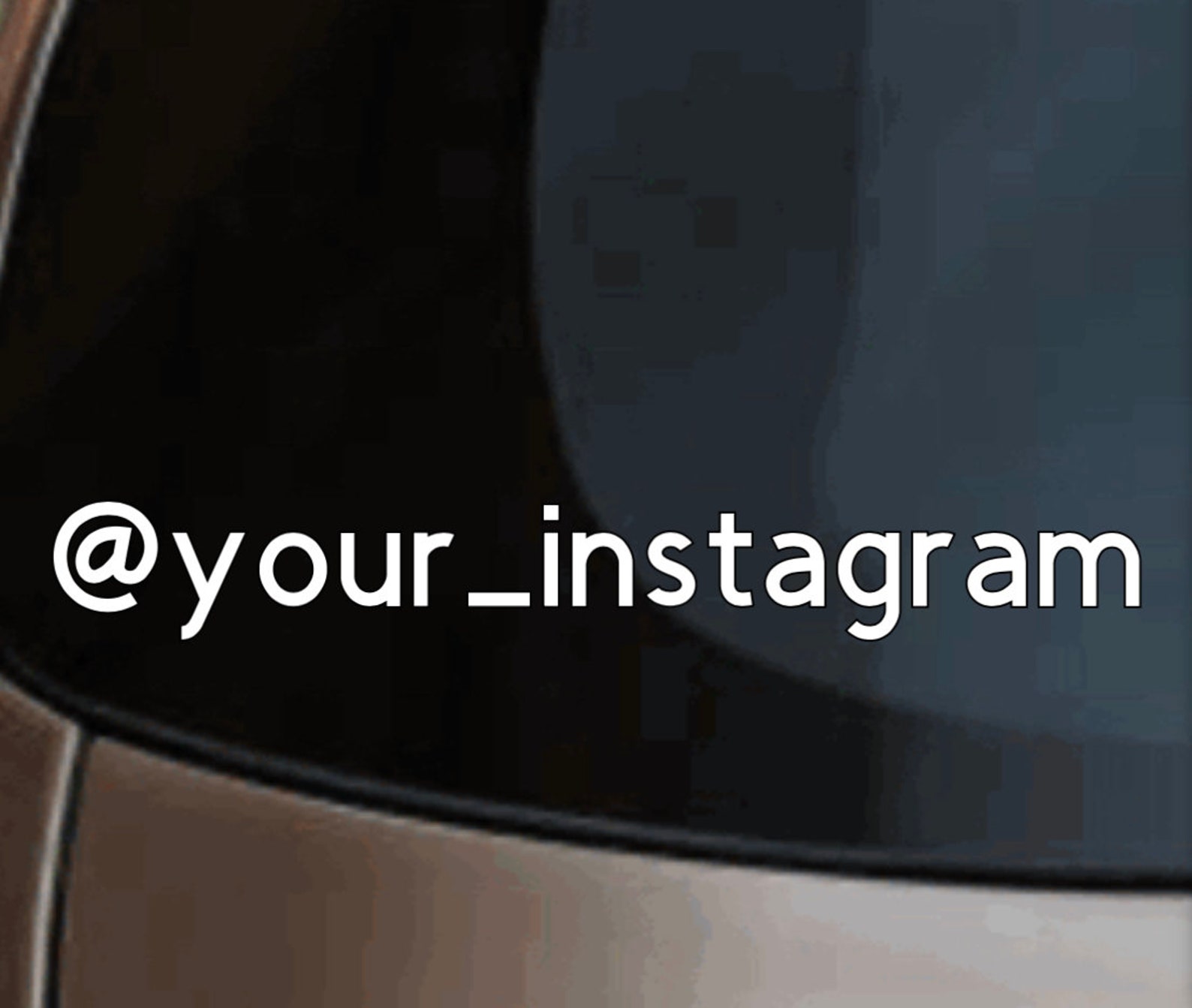 Personalized Instagram Handle Vinyl Decal Influencer Etsy UK