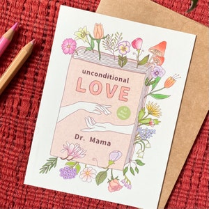Carte de fête des mères, carte florale pour mère, carte d'anniversaire de maman, carte de remerciement, carte de remerciement, carte d'anniversaire de maman
