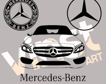 Mercedes Logo Art Etsy