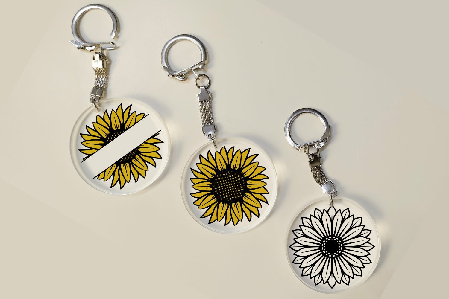 Download Keychain Svg Bundle SunFlower Svg Cut File For Cricut | Etsy