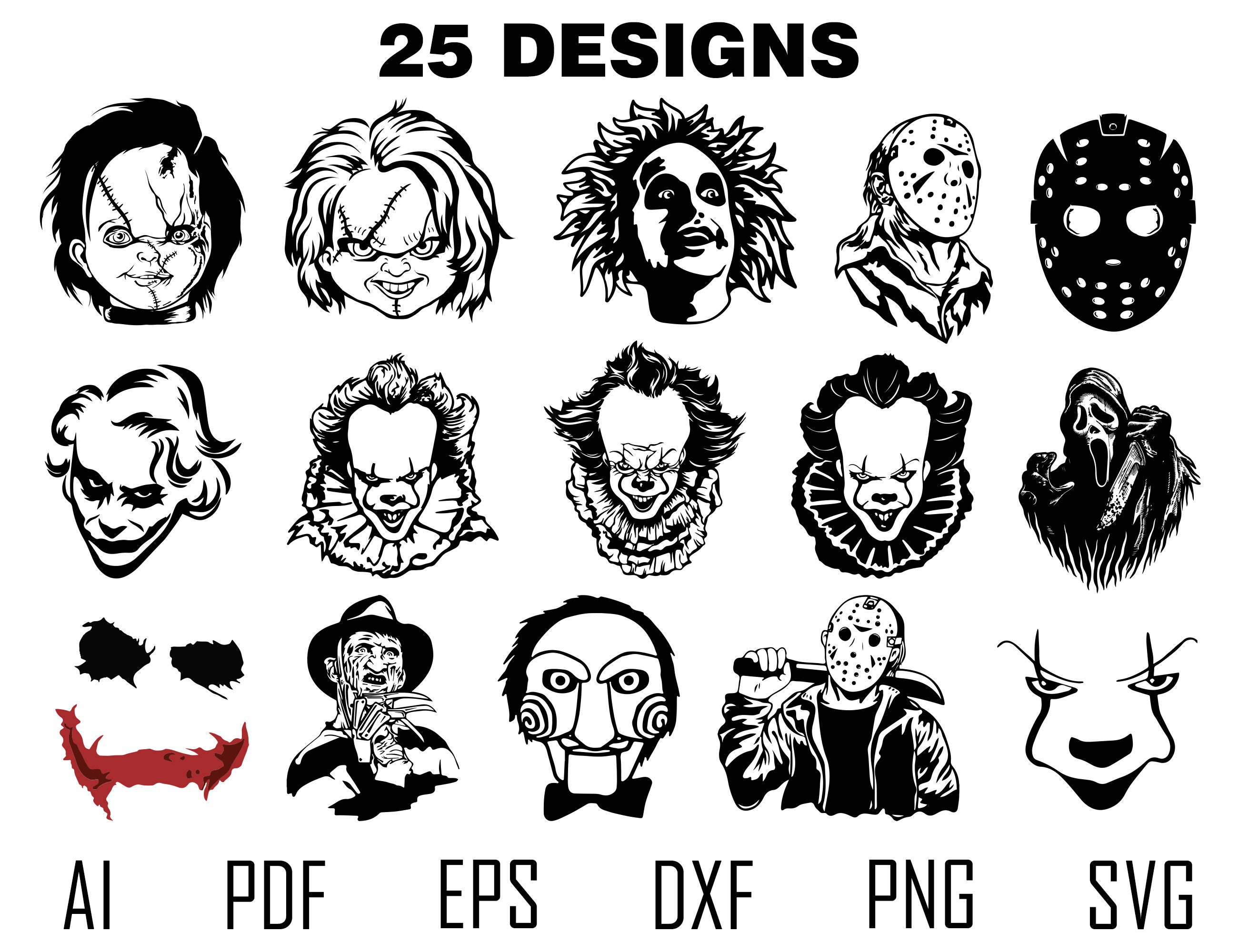 Horror Villains SVG