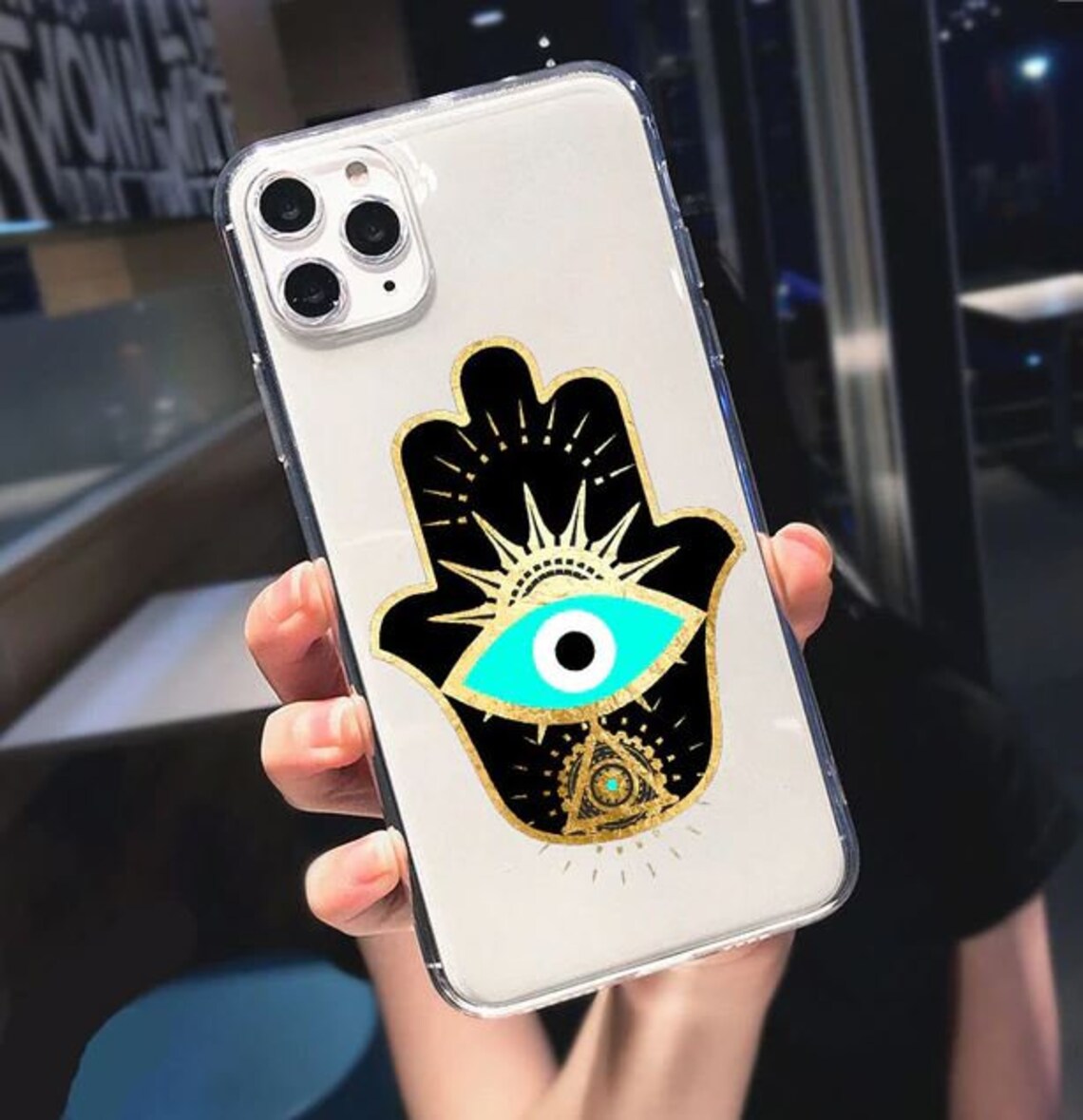 Evil Eye Phone Case Lucky Eye Blue Evil Eye Print Case For Etsy