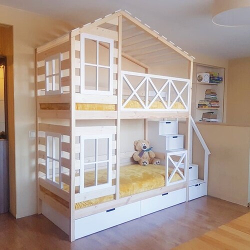Dream Hotel Double Loft Bed Loft Bed Bunk Bed Crib Twin Etsy