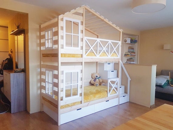 Dream hotel, Double loft bed, Loft bed, Bunk bed, Crib, Twin, Full, Twin, Queen, Hausbett, Letto capanna