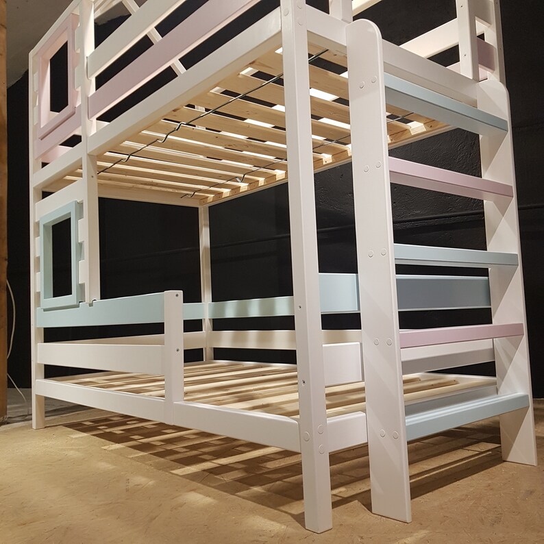 Bunk Double Loft Bed Double Loft Bed Loft Bed Bunk Bed Etsy