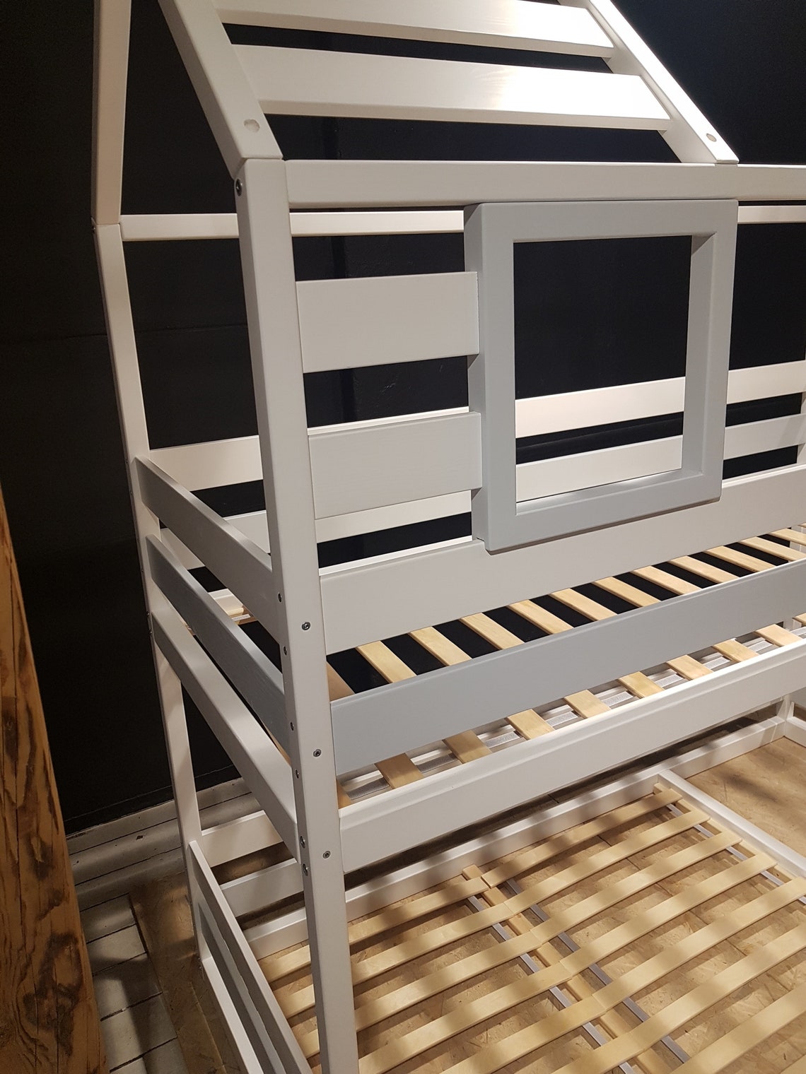 Bunk Double Loft Bed Double Loft Bed Loft Bed Bunk Bed Etsy Canada