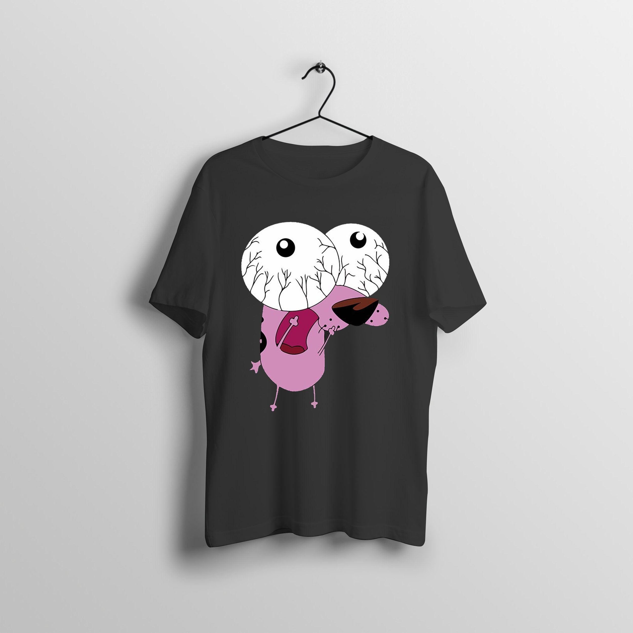 Scared Face Courage Feige Hund Eustace und Muriel Bagge Shirt Etsy