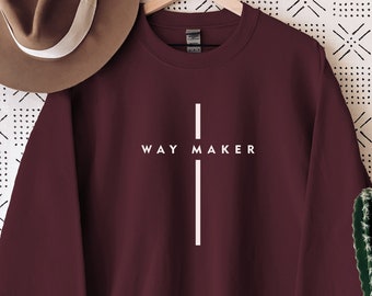 Waymaker Shirt, Christian Shirts, Bible Verse Shirt, Religious Sweater, Blessed Sweatshirt, Christ Jesus Shirt, Jesus Tee, Best Church Shirt