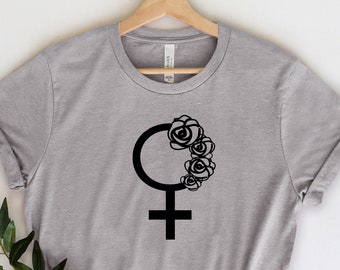Feminism Symbol, French Shirt, Unisex Shirt, Empowerment, Motivational Shirt, Inspirational,Girls Power,Feminism, Best Gift Idea ,Femism