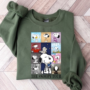 Swift Eras Tour Snoopy Sweatshirt, Snoopy Dog Sweater, Swiftie Eras Crewneck, Lover Midnights Folklore T-shirt, The Snoopy Tour Shirt