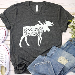 Moose Shirt, Custom Family Camping Shirt, Hiking Shirt, Matching Shirt, Mountain Vacations Shirt, Wildlife Shirt, Gift For Nature Lovers