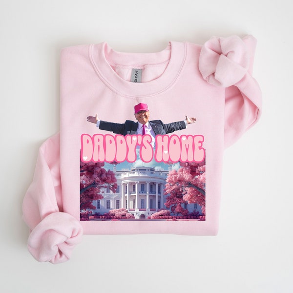 Daddys home shirt, White House trump 2024 shirt get in losers, trump sweatshirt, republican sweatshirt, political sweatshirt, mug shot