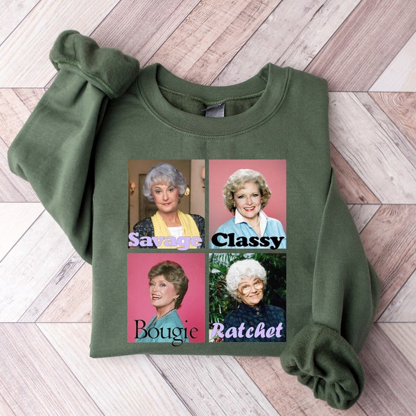 Golden Warhol Girls Sweatshirt, Blanche Shirt, Dorothy Shirt, The Golden Girls Shirt, Golden Girls Lovers Shirt, TV Series Shirt