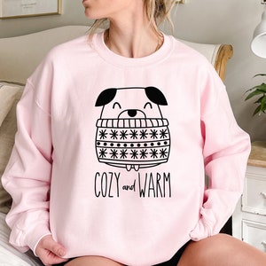 Pug Sweatshirt, Dog Mom Sweatshirt, Dog Lover Gift, Christmas Pug Sweater, Vet Sweatshirt, Fur Mama Gift, Pet Lover Sweat, Xmas Pug Sweater