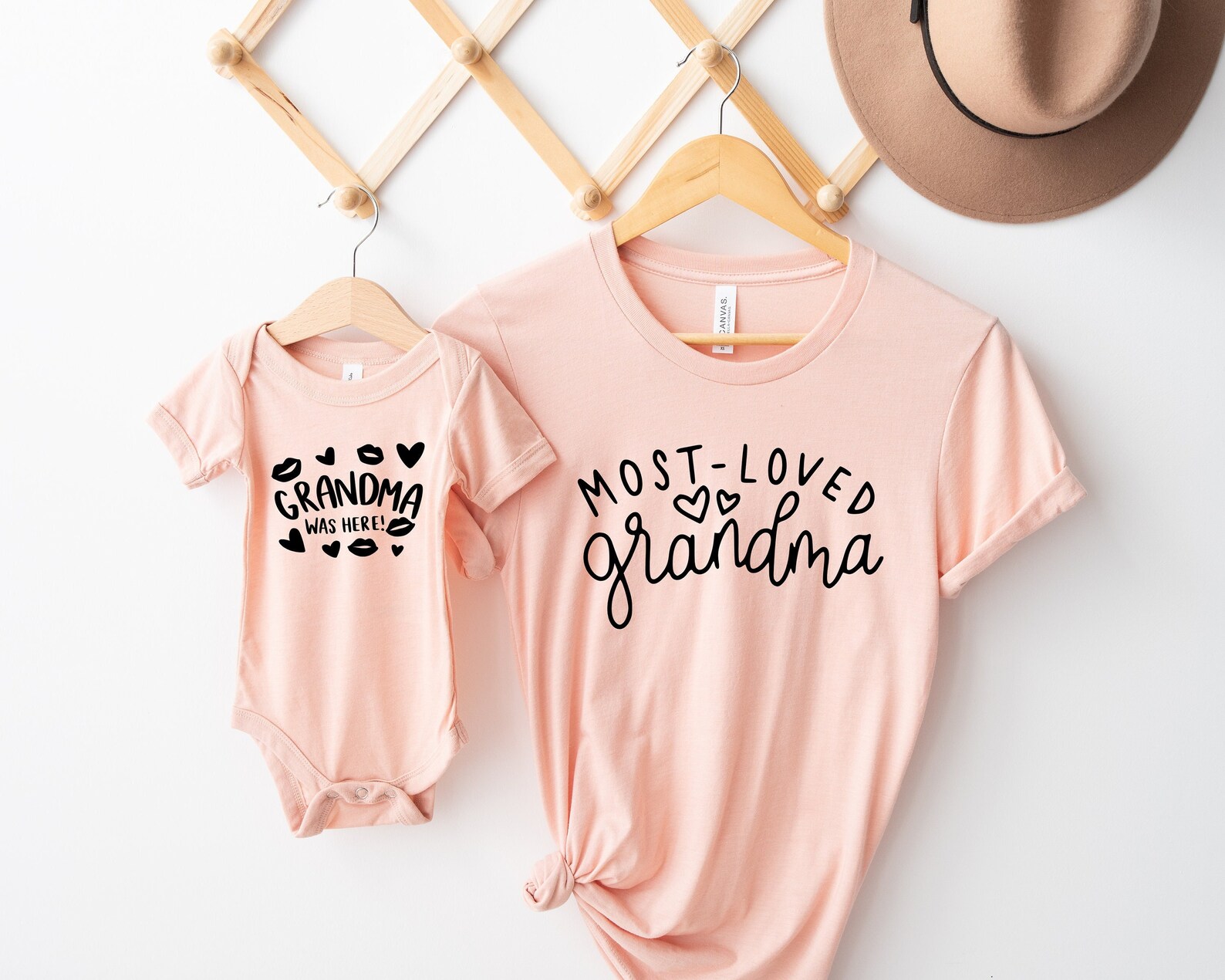 Most Loved Grandma Shirt Grandma Was Here Tee Grandma Etsy