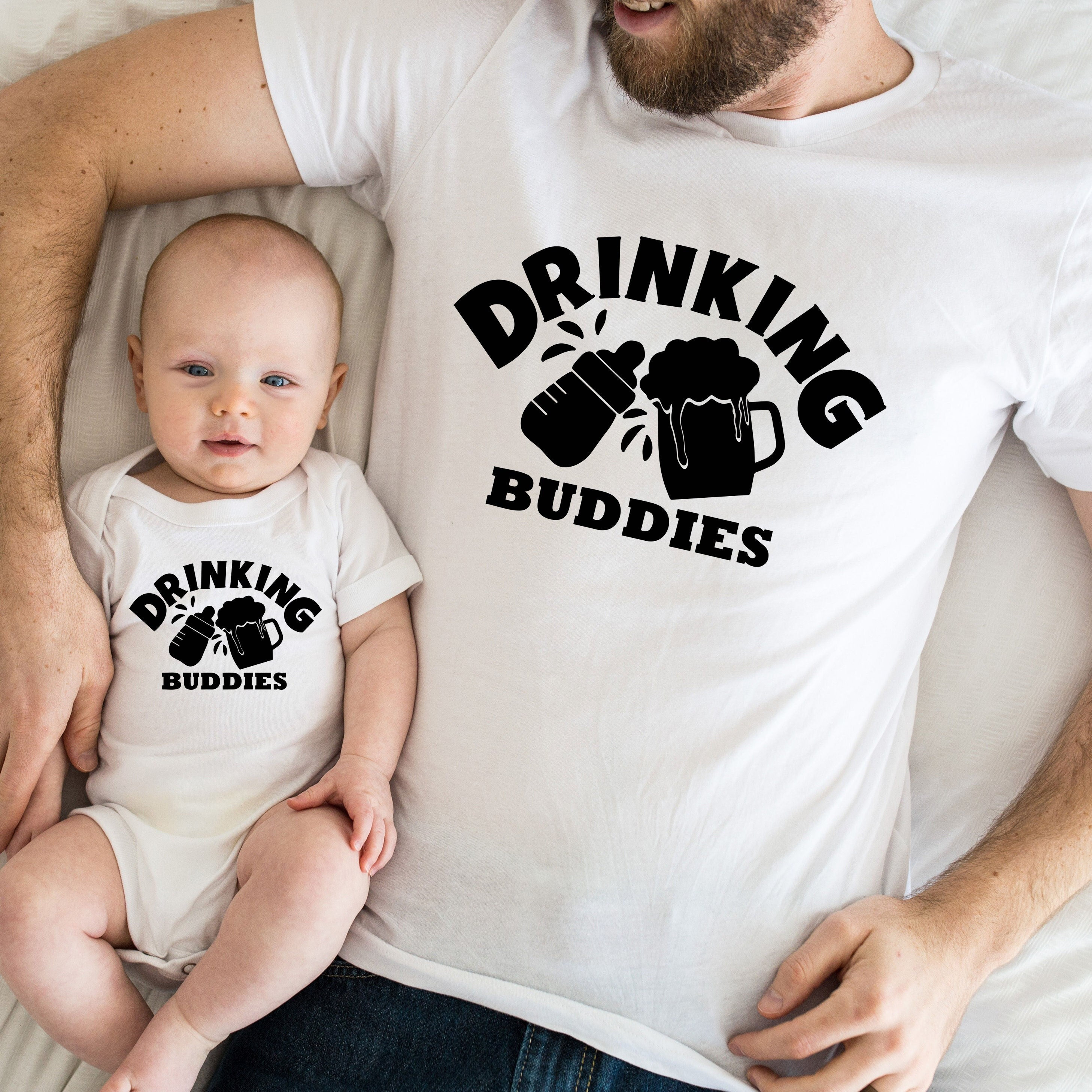 Drinking Buddies Shirt, Father and Son Matching Shirt, Daddy Daughter Tee, New Baby Bodysuit, Cool Dad Shirts, Fathers Day Shirts