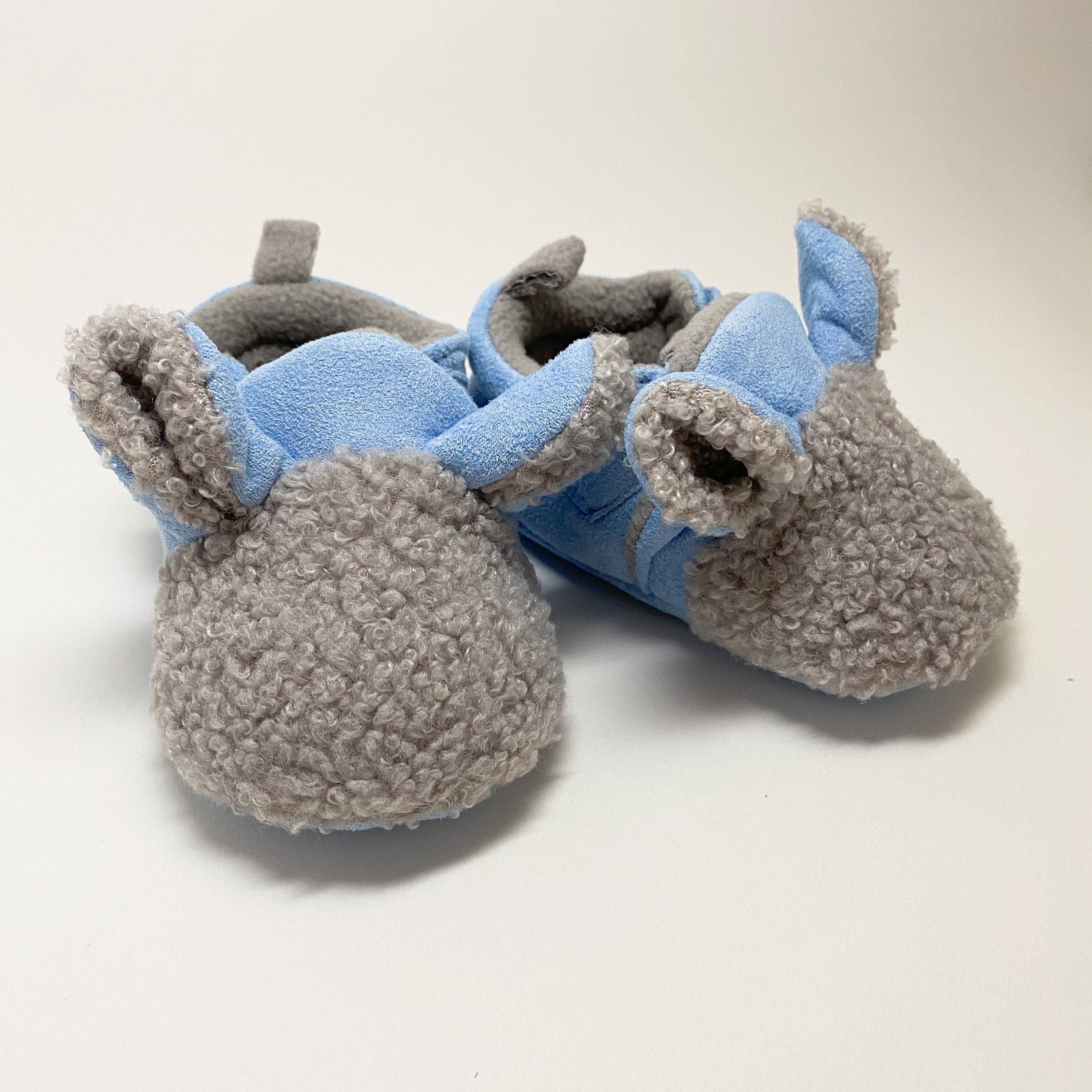 Fleece Velcro Baby Booties atelieryuwa.ciao.jp
