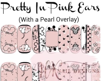 Pretty In Pink Ears Nail Wraps