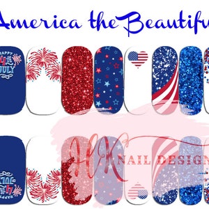 America the Beautiful Nail Wraps