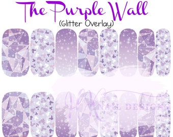 Purple Wall Nail Wraps