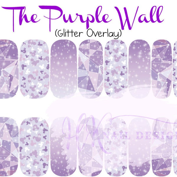 Purple Wall Nail Wraps