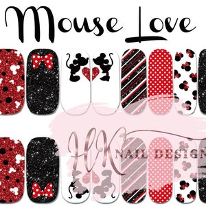 Mouse Love Nail Wraps