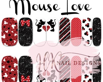 Mouse Love Nail Wraps